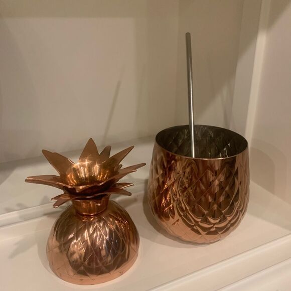 Copper Moscow Mule Pineapple Mug - Picture 5 of 7